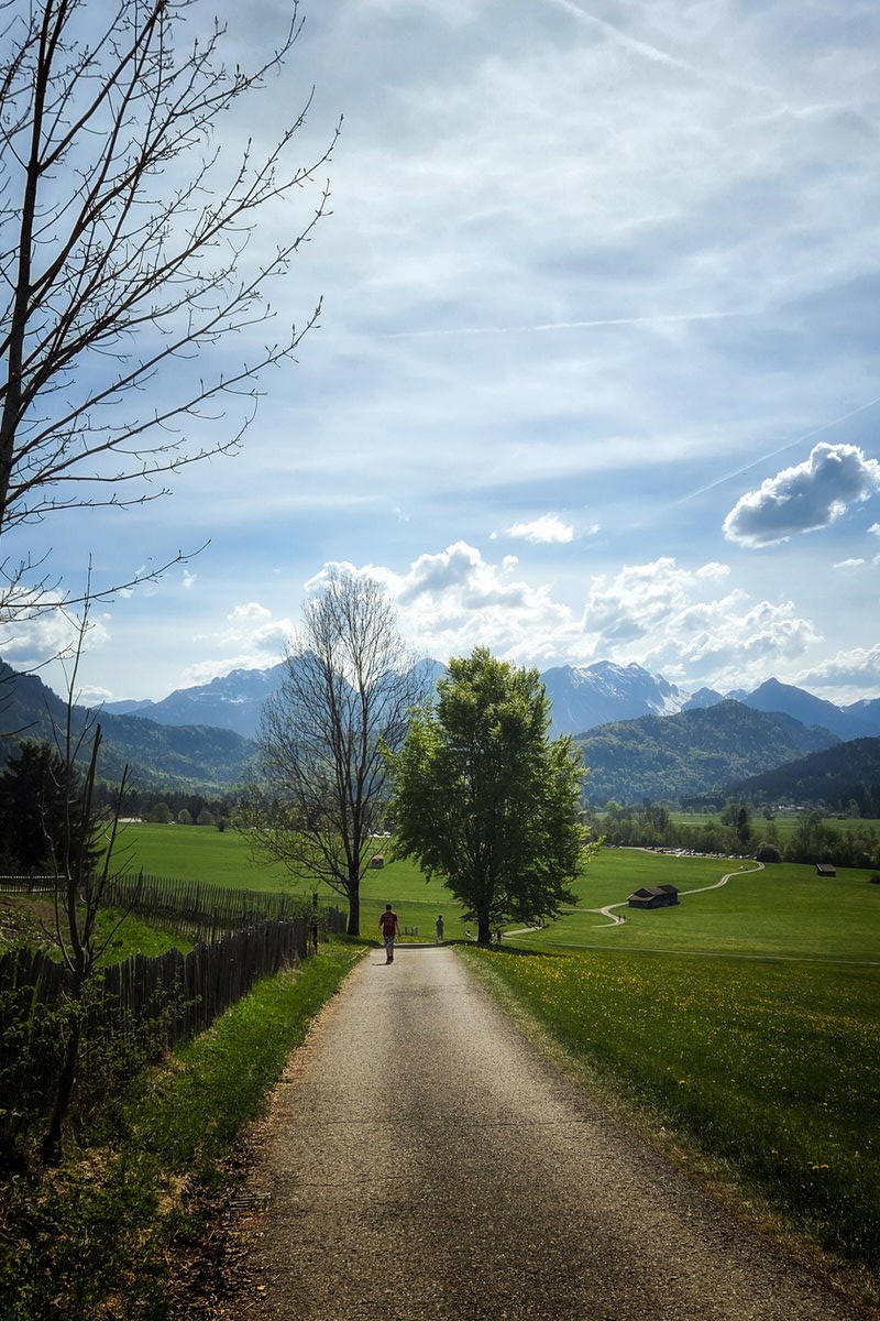 Wanderung Rohrkopfhütte in Schwangau mit Sandra Bischof und Mathias Starzer - zwei Fräulein stehen im Walde
